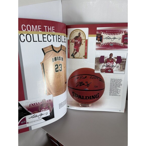 Upper Deck LeBron James Magazine 2003 Rookie Year Tuff Stuff Michael Jordan - Picture 10 of 13